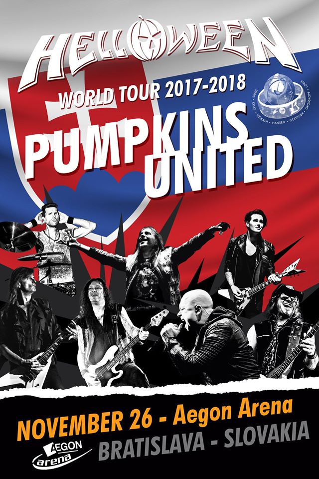 Kapela Helloween vystúpi v Bratislave v rámci svojho turné Pumpkin United World Tour