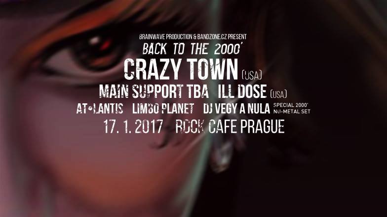 Kultovná kapela Crazy town z Los Angeles príde do Českej republiky