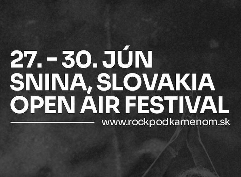 Najväčší rockový festival na Slovensku - ROCK POD KAMEŇOM vypukne už tento víkend!